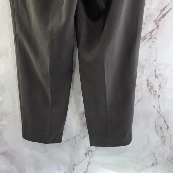 St John Pants Womens 10 Petite Grey Short Trouser Hemmed Business High Rise - Picture 8 of 14